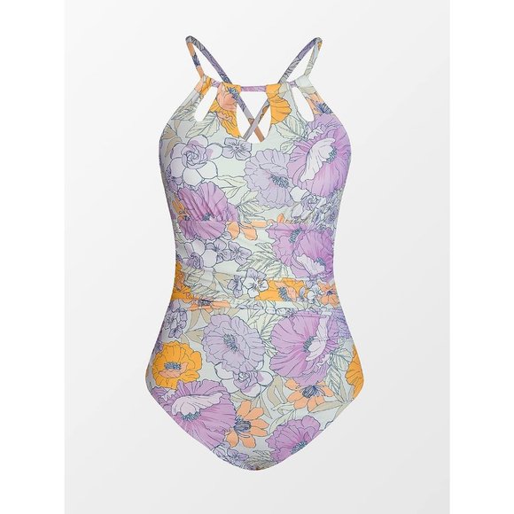 Women's High-Neck Tummy Control One-Piece Swimsuit main image 0